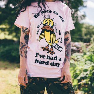 Red Temple Prayer Be Nice To Me T Shirt